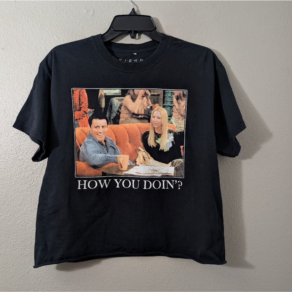 FRIENDS Black T-Shirt with Logo Print